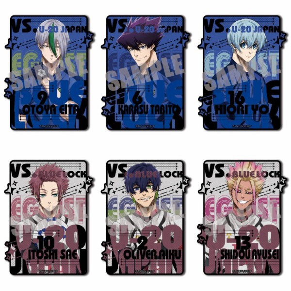 ブルーロック イオン限定　クリアカード  6種 ダイカットステッカー8種 ブルーロック イオン限定 クリアカード 6種 ダイカット