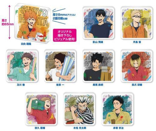 グッズ-バッチ】ハイキュー!! カラパレ ペイントスーツ 缶バッジ