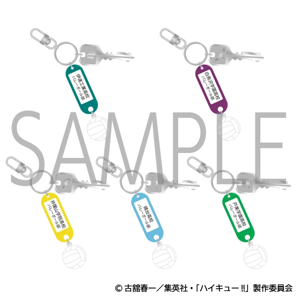 ハイキュー!! トレーディング 高校名付き鍵チャームキーホルダー