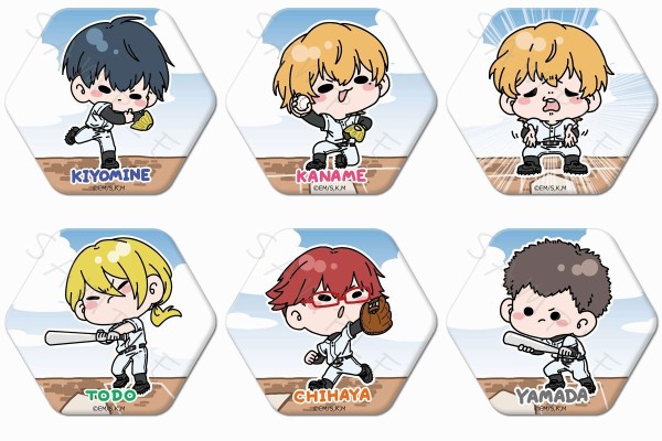 忘却バッテリー 六角形缶バッジ : アニメ＆漫画 グッズ情報
