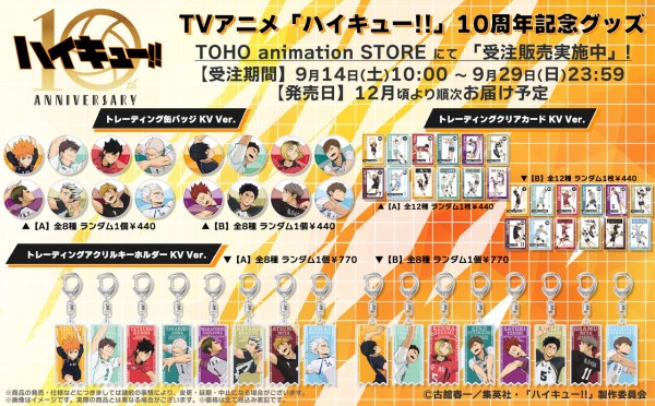 ハイキュー!! 10th Anniversary 記念グッズ : アニメ&漫画 ハイキュー!! 10th Anniversary 記念グッズ : アニメ&漫画