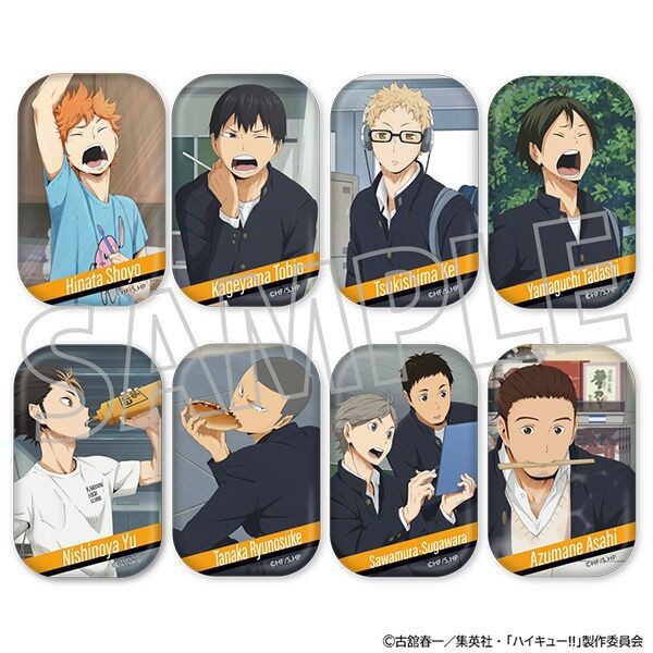 ハイキュー!! スクエア缶バッジコレクション : アニメ＆漫画
