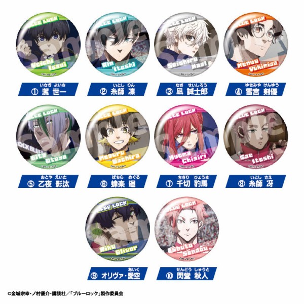 ブルーロック トレーディングシーンセレクト缶バッジ BOX : アニメ