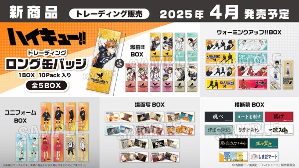 ハイキュー!! トレーディング ロング缶バッジ : アニメ＆漫画