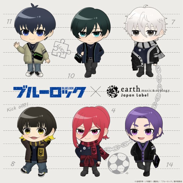 TVアニメ『ブルーロック』​ × earth music&ecology Japan Label
