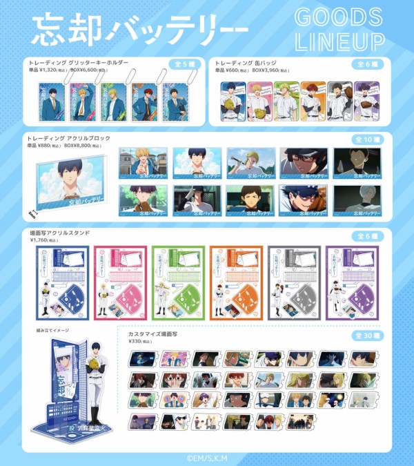 忘却バッテリー シャカシャカアクリルキーホルダー : アニメ