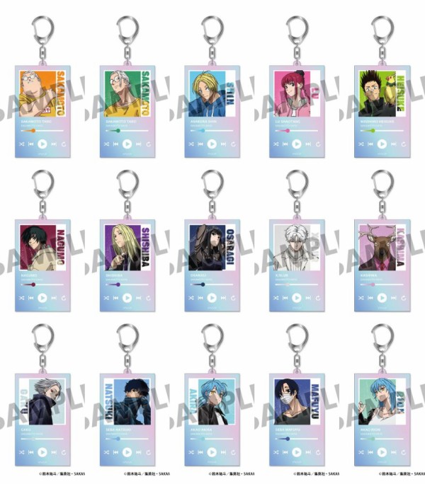 ローソン サカモトデイズ アクリルキーホルダー コンプリートセット　7点 ローソン サカモトデイズ アクリルキーホルダー コンプリート