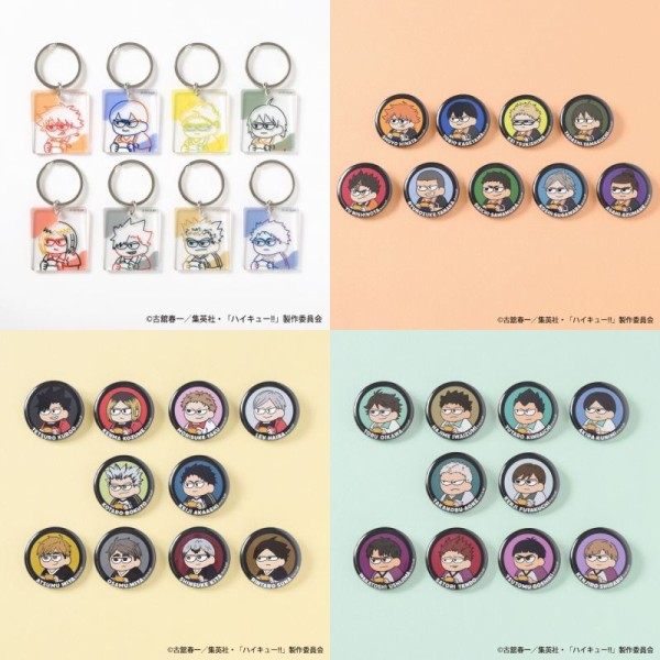 ブランド通販 ジロリ ハイキュー!! 烏野ver.／春高ver.／仙台ver. アニメ : ピンズ・ピンバッジ・缶バッジ