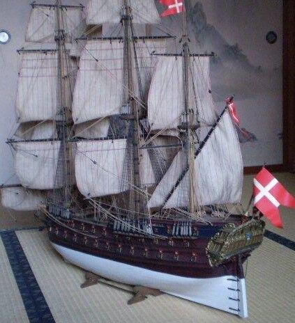 思い出の帆船模型・・・2隻目 ノルスケレーペ : 帆船の構造模型