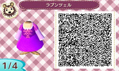 ディズニープリンセス ラプンツェル とびだせどうぶつの森 ｑｒコード