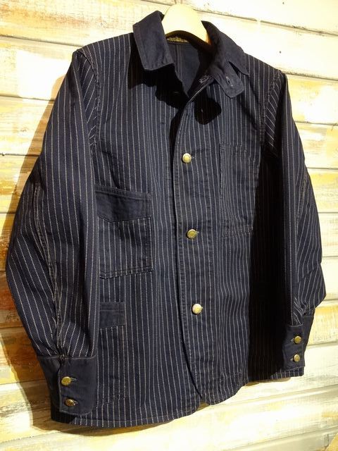 New！ FREEWHEELERS ”GOLDEN SPIKE” WORK COAT （INDIGO WABASH） : ＯＬＤ ＳＴＡＮＤ ＵＰ  ”奮いたて！”