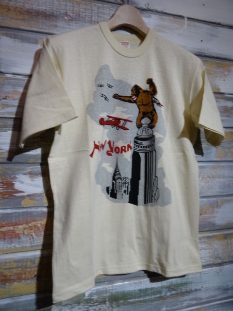 フリーホイーラーズTシャツ　Mサイズ　Empire State Building New！ FREEWHEELERS ”EMPIRE STATE 1933”Tee（STRAW CREAM