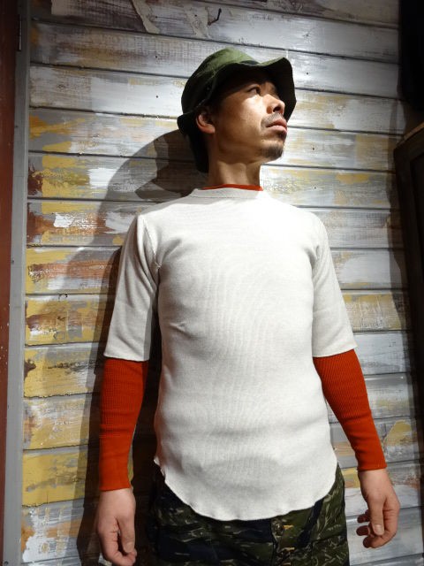 New！ FREEWHEELERS”CREW NECK HALF SLEEVE SHIRTS” OATMEAL