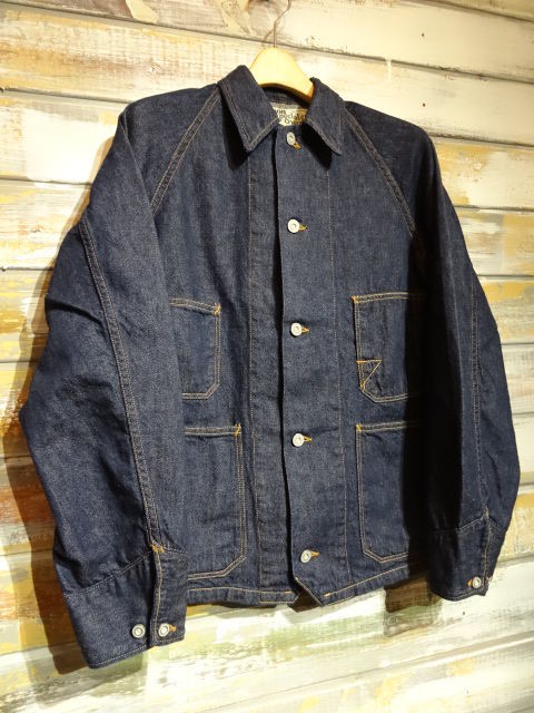 New！ FREEWHEELERS ”MASON” WORK JACKET 10oz DENIM : ＯＬＤ