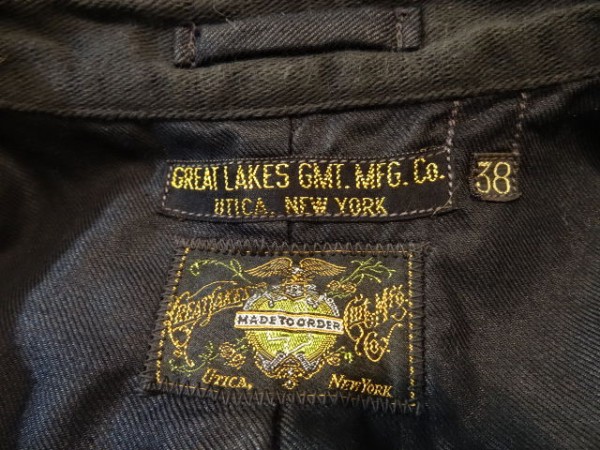 専用品FREEWHEELERS コートGREATLAKES Costello FREEWHEELERS フリーホイーラーズ GREAT LAKES GMT.MFG.CO SACK