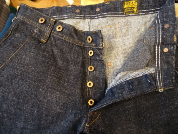 New！ TROPHY CLOTHING 1602 ”SEMI DRESS DENIM TROUSERS” : OLD