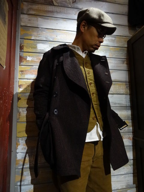 New！ FREEWHEELERS ”Lindbergh” OVERCOAT : OLD STAND UP