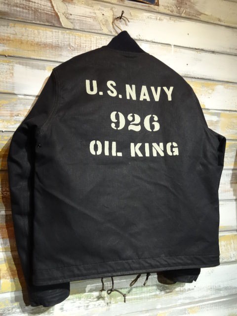 New！FREEWHEELERS ”USS LST-926 OIL KING” DECK JACKET NAVY : ＯＬＤ 