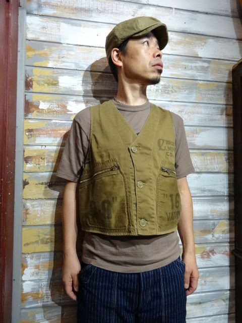 フリーホイーラーズ ブリッジポート・ベスト /チャコール　ネイビー　42 フリーホイーラーズ 「ブリッジポートベスト」 - FADED BLUE