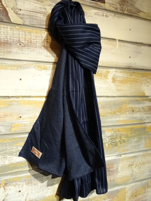 フリーホイーラーズ コットンストール New！ FREEWHEELERS ”COTTON STOLE” RIVERSIBLE : OLD
