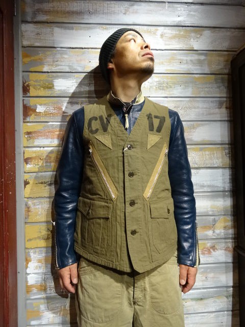 New！ FREEWHEELERS AVIATORS' VEST ”FLIGHT DECK OFFICER” 2色