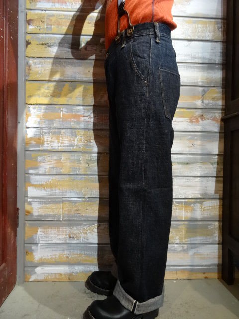 New！ TROPHY CLOTHING 1602 ”SEMI DRESS DENIM TROUSERS” : OLD
