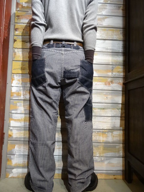 New！ FREEWHEELERS ”DERRICKMAN OVERALLS” HICKORY×DENIM : ＯＬＤ ＳＴＡＮＤ ＵＰ ”奮いたて！”