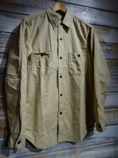 New！FREEWHEELERS ”BAKEHEAD” SHIRTS SAND : OLD STAND UP