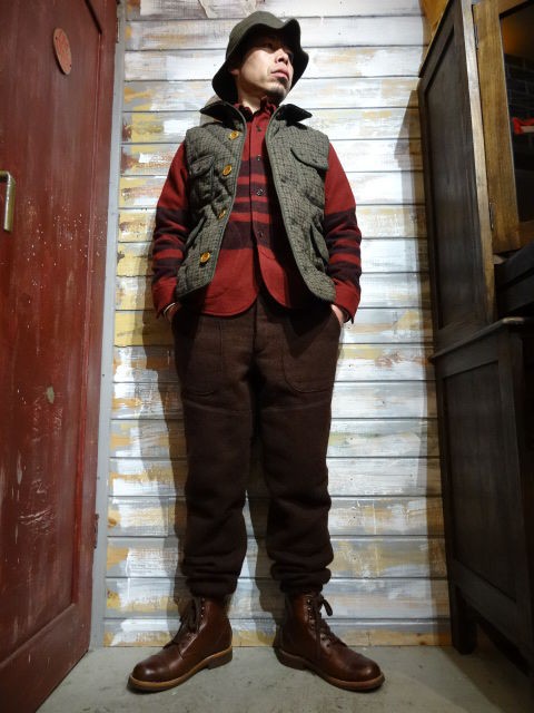 New！ FREEWHEELERS ”Edinburgh” VEST GUNCLUB CHECK : ＯＬＤ ＳＴＡＮＤ ＵＰ ”奮いたて！”