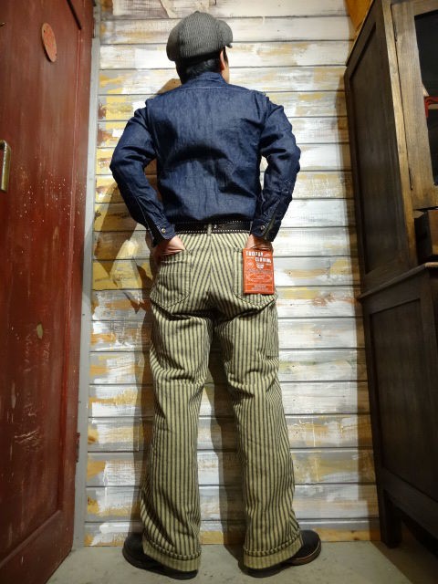 トロフィークロージング　ヒッコリーペインターパンツ　サイズ34 トロフィークロージング ヒッコリーペインターパンツ サイズ34
