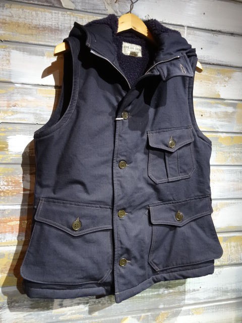 New！ FREEWHEELERS ”Air Crew Attached Hood Vest” ２色 : ＯＬＤ ＳＴＡＮＤ ＵＰ ”奮いたて！”