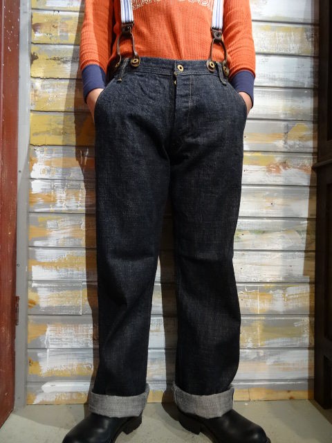 TROPHY CLOTHING ストレートデニム濃紺 New！ TROPHY CLOTHING 1602 ”SEMI DRESS DENIM TROUSERS