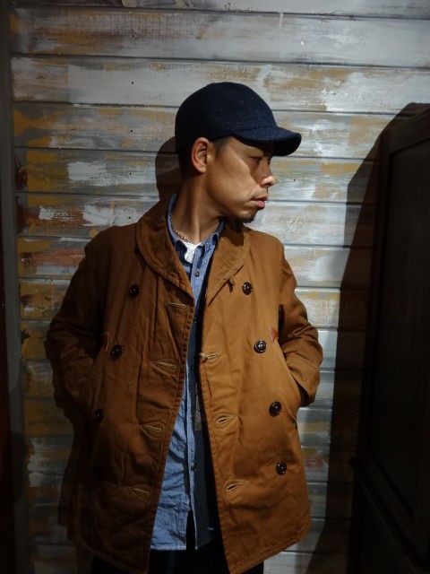 新商品 COLIMBO ”リーファー・コート” パラフィン加工 : OLD 