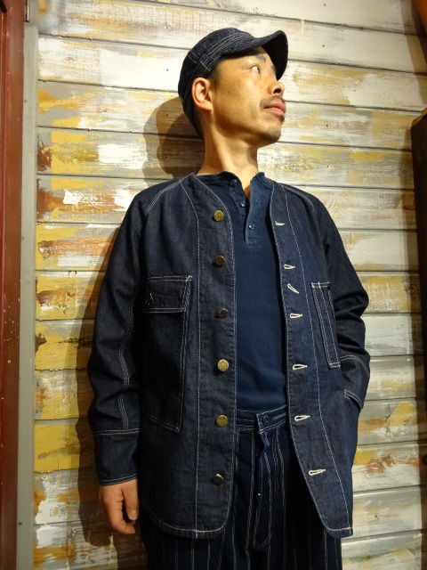 New！ FREEWHEEELRS ”ROD BUSTER”WORK JACKET 10.5oz DENIM : ＯＬＤ ＳＴＡＮＤ ＵＰ  ”奮いたて！”