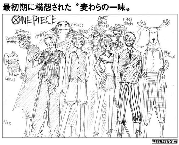 ワンピース 麦わらの一味の初期構想がこちら ネトゲ攻略速報