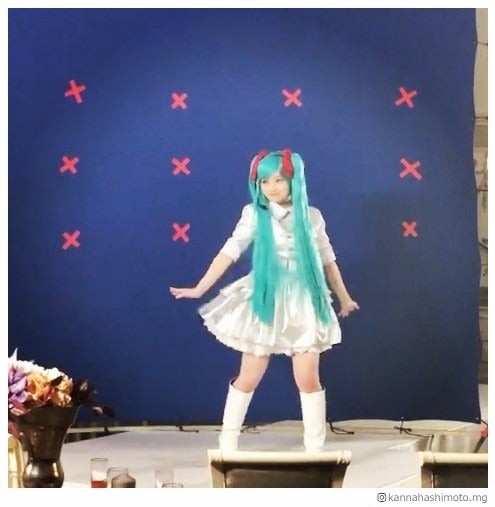 画像 橋本環奈さんが初音ミク姿でダンス姿を披露するもちんちくりんだと話題にｗｗｗ おとまと