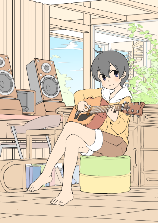 ギターを弾く男の子の絵を描いたので評価して下さい 音まとめ