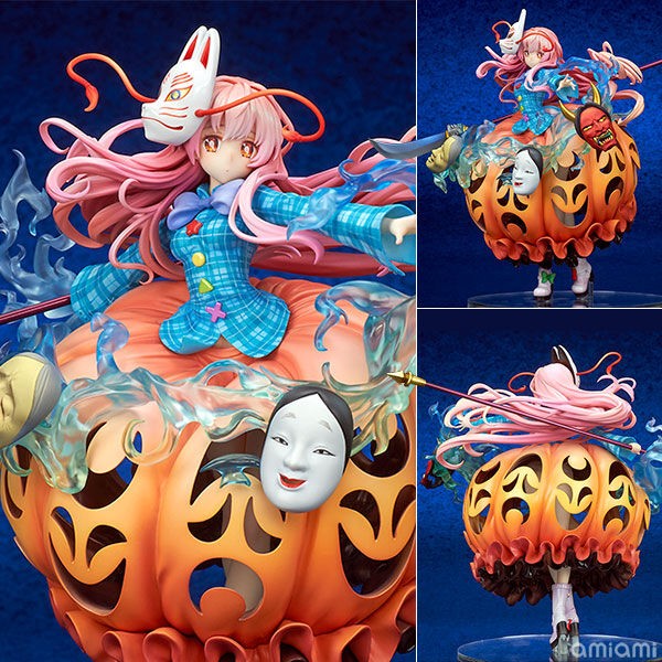 あみあみ15 オフで予約再開中 東方project 表情豊かなポーカーフェイス 秦こころ 1 8 完成品フィギュア キューズq ネット品薄状態 プレミアの王道
