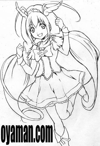 A Href Http Ameblo Jp Oyaman Comic Entry Html キュアハッピー描きました 鶇ちゃん塗ってもらいました Clash 女必殺拳 シリーズ A 尾山泰永の漫画生活 Livedoor