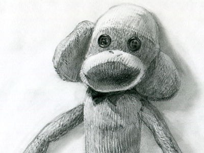 お猿さんの絵が描かれている灰皿です。 お猿さんの絵が描かれている灰皿です。