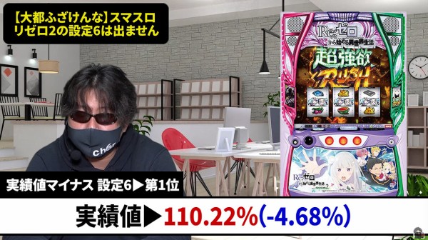 松尾みえ スマスロ実機 リゼロ2 全設定でマイナス乖離】Lリゼロ2さん、店長シャルさんの最新動画にて