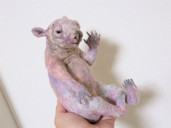 ウォンバットの赤ちゃん 羊毛の苑 生き物羊毛フェルト