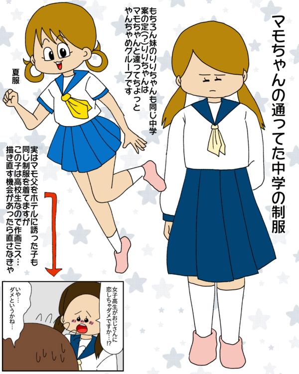 きよかちゃんユニバースどうでもいい設定集:中学の制服編 : ぱんを