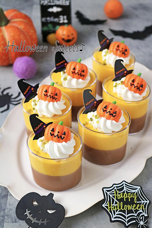 かぼちゃぷりんとカフェモカムースのハロウィンスイーツ！cotta