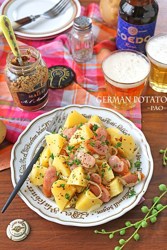 火を使わずレンジで8分！簡単ほっくりしっとりジャーマンポテト