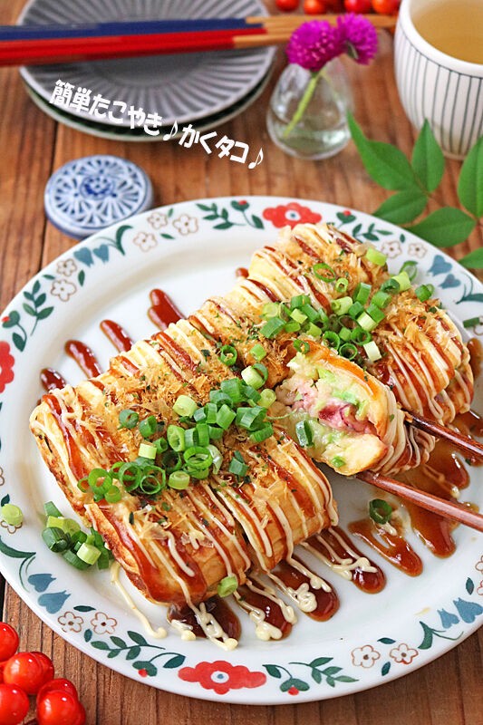 話題の四角いタコ焼き♪卵焼き用フライパンで簡単かくタコ！ : ぱおの  