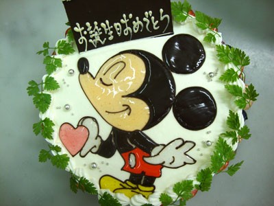 バースデーケーキ ミッキー 誕生日 記念日用にオーダーできるデコレーションケーキ