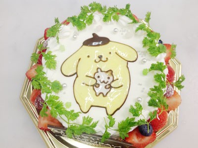 ポムポムプリン 誕生日 記念日用にオーダーできるデコレーションケーキ