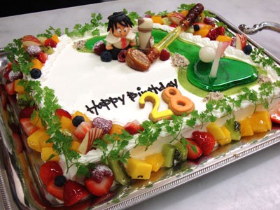 ゴルフ場コースの誕生日ケーキ 誕生日 記念日用にオーダーできるデコレーションケーキ