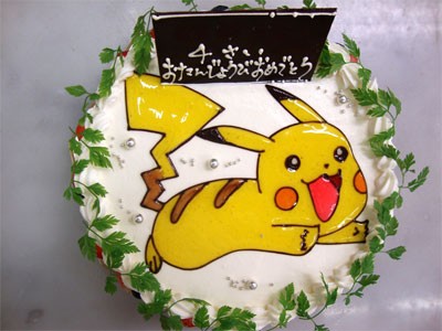 イラストケーキ ポケモン 誕生日 記念日用にオーダーできるデコレーションケーキ